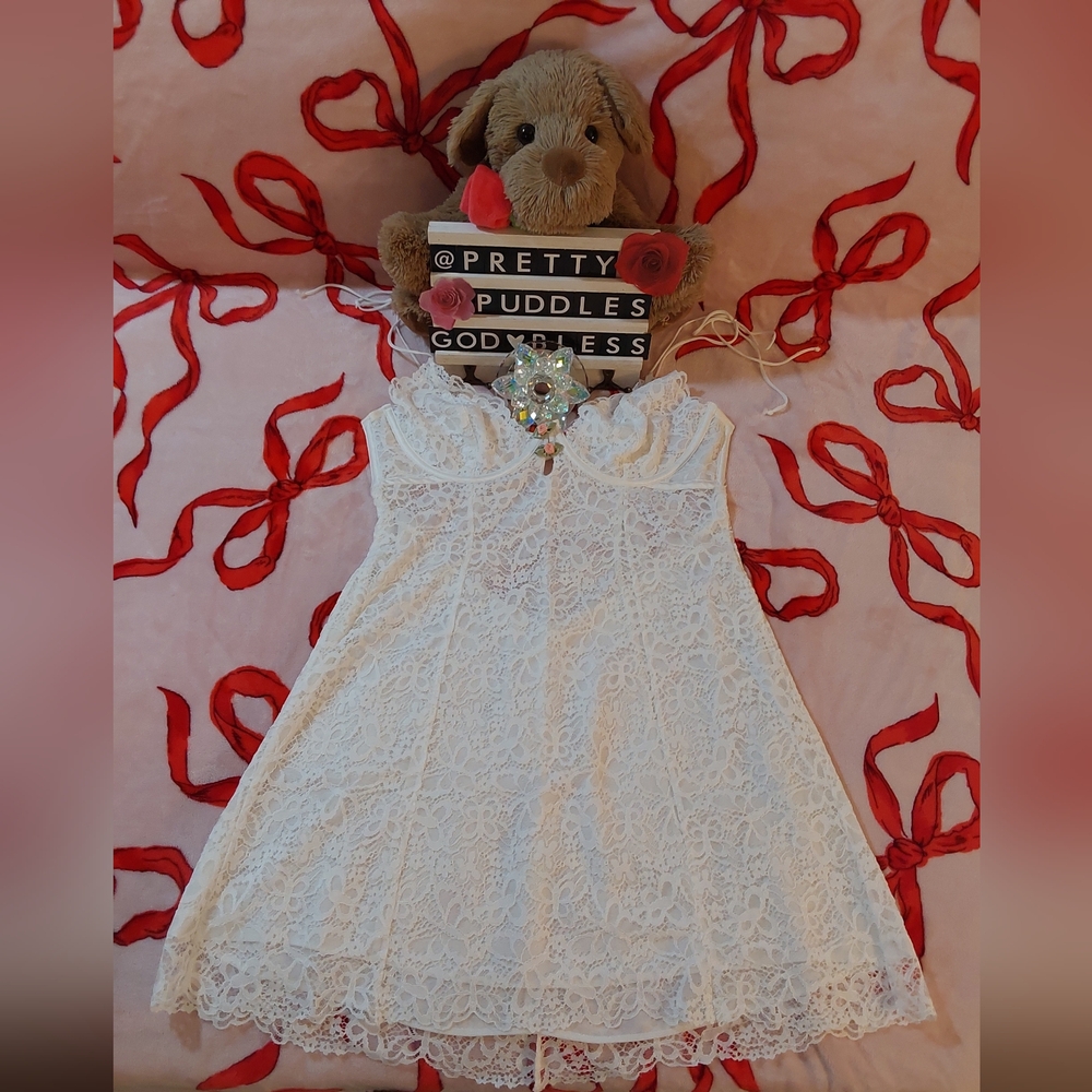 π HP π₯ π¦ For Love & Lemons Butterfly Lace Slip Dress π¦ - Picture 6 of 16